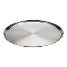 Plateau de service rond inox - 40cm